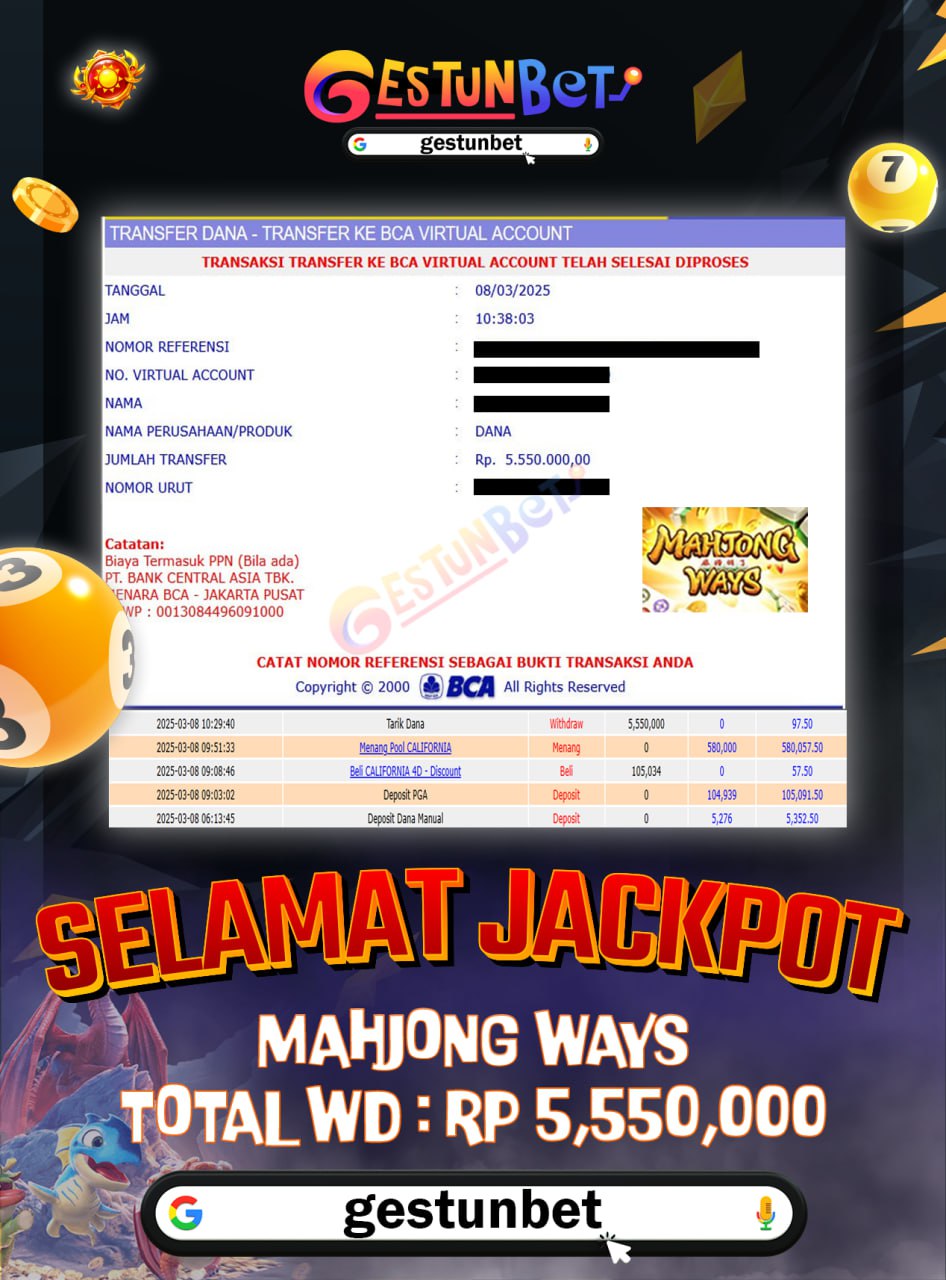 BUKTI JP GESTUNBET 08 MARET 2025