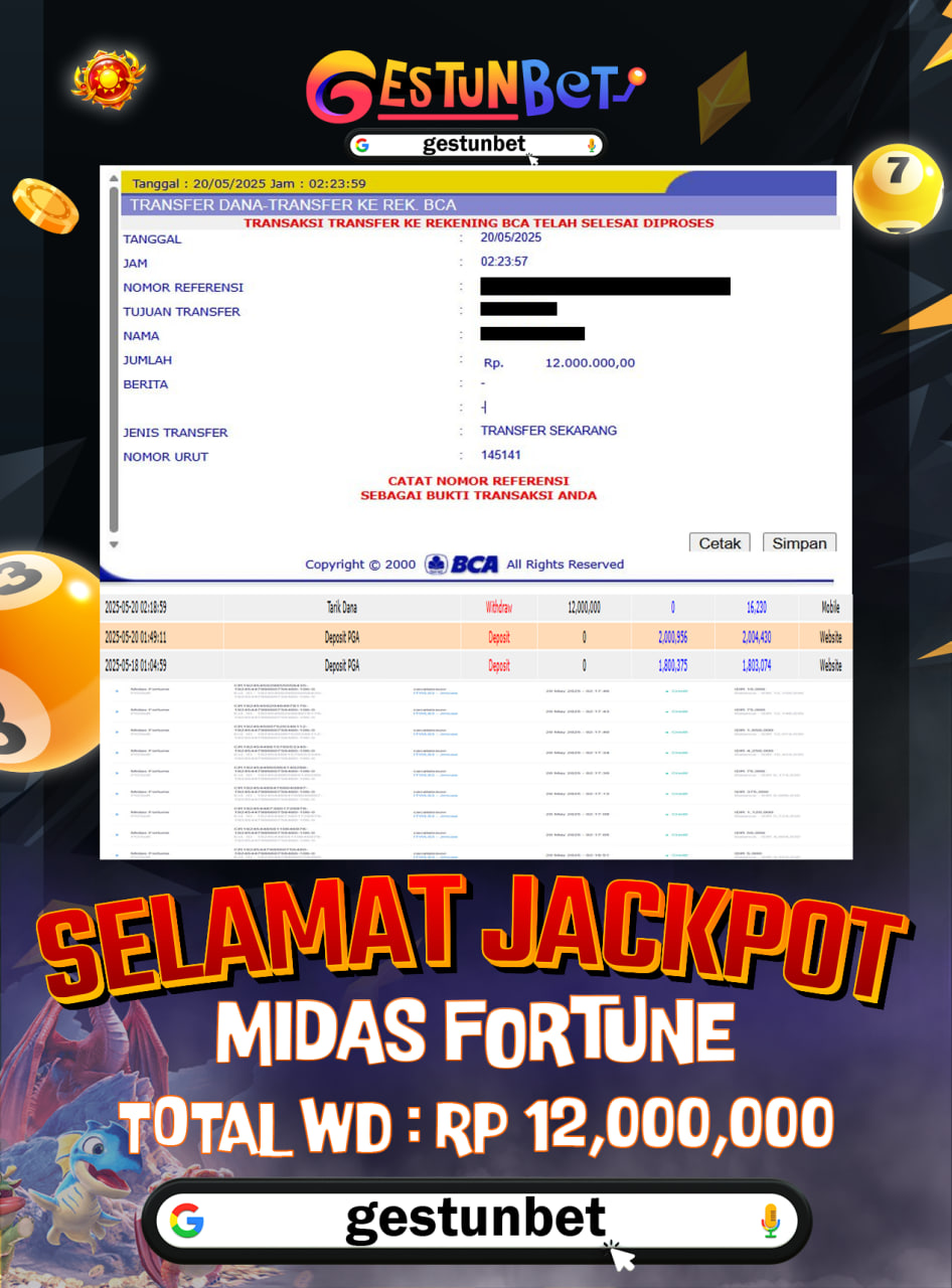 BUKTI JP GESTUNBET 20 MEI 2025
